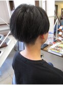 マッシュ×刈り上げ　ストレートパーマ