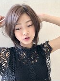 ショートウルフ透明感アッシュベージュ【坂根】