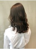 カーキアッシュ_ココアブラウンフリンジウェーブ_ba277142