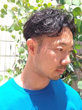 パール(PEAR+L) メンズ×メンズカット×メンズパーマ×かき上げヘア