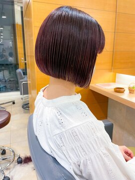 バブ バイネオリーブ(Bab by neolive) 切りっぱなし☆ミニボブ ピンクパープル 美髪