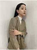 ロング　タイトスタイルで　クールに