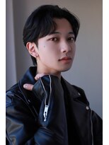 ソイクフ 高田馬場店(SOY-KUFU)&nbsp;MEN'S HAIRアッシュブラックのウルフカルマパーマ