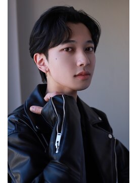 ソイクフ 高田馬場店(SOY-KUFU) MEN'S HAIRアッシュブラックのウルフカルマパーマ