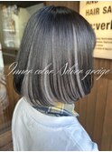 インナーカラー×シルバーグレージュ