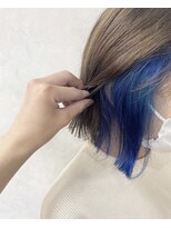テーラヘアー 土浦店(TELA HAIR)&nbsp;マーメイドブルー×イヤリングカラー【TELAHAIR土浦】