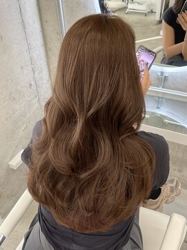 アイシー 表参道(ICY) ブリーチなしダブルカラーで明るめベージュ*ヘーゼル