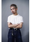 大人男子のブリーチカラー