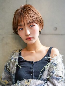 ギークス(GEEKS) 【GEEKS渋谷】マッシュショート/マロンベージュ/透明感/冬カラー