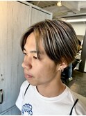 メンズダブルカラー バレイヤージュ