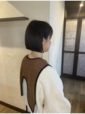 切りっぱなしボブ