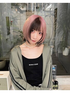ネンドヘアー(nendo_hair) デザインカラー/ホワイトピンクカラー