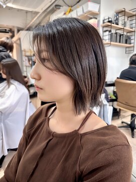 ウォーターリリー(Water Lily) 【外ハネボブ】美髪質改善カット切りっぱなしボブミニウルフ