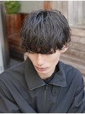 シャドウパーマ名古屋テテ風ゆるめパーマ韓国ヘア波巻きツイスト
