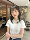 大人可愛い×艶感ミディ/オリーブブラウン10トーン