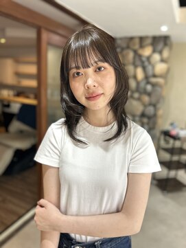 ロアバイチェリーコークウブ(Loa by CHERRY COKE ubu) 大人可愛い×艶感ミディ/オリーブブラウン10トーン