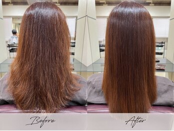 リシェスニュメロネフ 吉祥寺(RICHESSE N°9)の写真/ナチュラルな仕上がりで大人女性の魅力を引き出す♪毛先まで潤いのある艶やかなストレートを手に入れて。