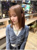 【篠原】ライトベージュ/ミルクティーカラー/透明感