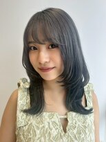 ポイントファイブバイソレイユ 小松店.5 by SOLEIL)&nbsp;ロングレイヤーフェイスレイヤーブリーチグレージュ