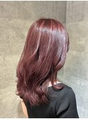 チェリーピンク/ハイライト/ケアブリーチ【池袋/本松】