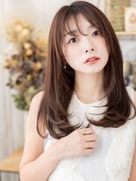 カバーヘア ブリス 北浦和(COVER HAIR bliss)&nbsp;ココアグレージュうざバングロングレイヤーa北浦和20代30代40代