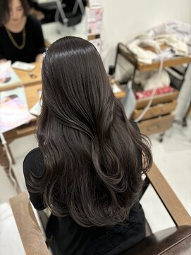 ハピネス 梅田茶屋町店(HAPPINESS) オリーブグレージュ ダークグレージュ 韓国ヘア 韓国レイヤー