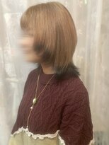 ヲタクに美容室は難しい。&nbsp;エンドカラー／ミルクティーベージュ