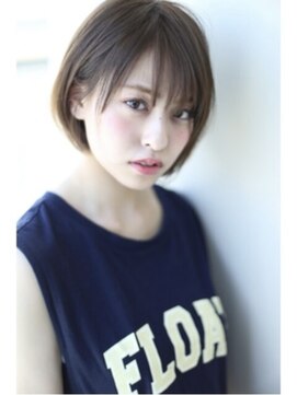 ビューブルー 亀戸錦糸町(VIEW BLUE) 【ショートボブ】黒髪カタログ/オリーブグレー/小顔に見せるヘア