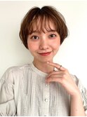 ふんわりコンパクトショート/ミルクティーベージュ/小顔p志木