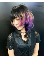 ヌル 神宮前店(Null)&nbsp;オーダーメイド/ケアブリーチデザインカラー/ルーツカラー