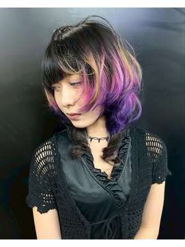 ヌル 神宮前店(Null) オーダーメイド/ケアブリーチデザインカラー/ルーツカラー