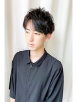 バームヘア(balm hair)&nbsp;★爽やかメンズ☆無造作ツーブロックマッシュナチュラル黒髪