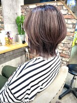 ルーナヘアー(LUNA hair)&nbsp;ソフトウルフ　ピンクアッシュ