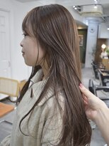 グリーン 高田馬場(green) 【SANA】レイヤーカット/オリーブベージュ/ワンホンレイヤー