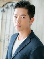 モッズヘアメン 札幌月寒店(mod's hair men) 30代40代アップバング刈り上げ黒髪フェザーショートr札幌月寒