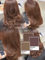 キートス 高知店(kiitos) 秋先取りトレンドモカベージュ×品のあるバタフライレイヤー