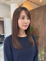 零秒女髪 千里丘店&nbsp;上品で艶やかな髪質改善セミロングスタイル艶髪美髪艶カラー艶感
