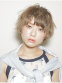 アシメショートルーズ　ブルージュカラー　似合わせカット☆
