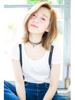 ノラ ヘアーサロン(NORA HAIR SALON) NORA【ERI】かき上げバング小顔似合わせカットナチュラルミディ