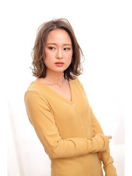 リム(re:mu) 大人可愛いクセ×ゆるカールボブ【十条　HAIR LOUNGE emu】