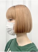 【GUEST_STYLE 】 Orange Blond    #Aラインボブ#マロンベージュ