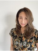 大人かわいい無造作ウェーブ/ウェーブヘア