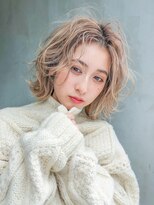 アイティーバイアルバム 藤沢店(IT by ALBUM) ベージュボブ_カーキグレージュマッシュショート_8243