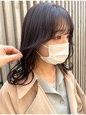 暗髪カラー×韓国風ヘア☆