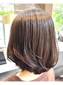 大人上品美シルエットひし形エアリーボブ ニュアンスカラー