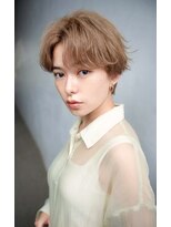 グランアージュ 船橋南口店(grandage)&nbsp;センターパート/くせ毛風ショート/グレーベージュ/くびれ/船橋