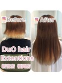 グラデーション風からインナーロングヘアーにイメチェン！