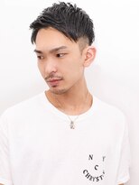 ルックグッドストア(LOOK GOOD STORE)&nbsp;束感ショートマッシュパーマウルフ波巻きハイライト364