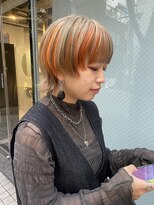 ミーリス(milis by IZA)&nbsp;オレンジ&ベージュのデザインカラー