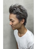 ダズルヘアーエイチ(DAZZLE hair H)&nbsp;尾崎指名/スパイキーショート×シルバー